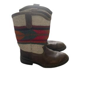 Double H Men's 11 M Blanket‎ Aztec Western Blanket Mexico Cowboy Leather Boots